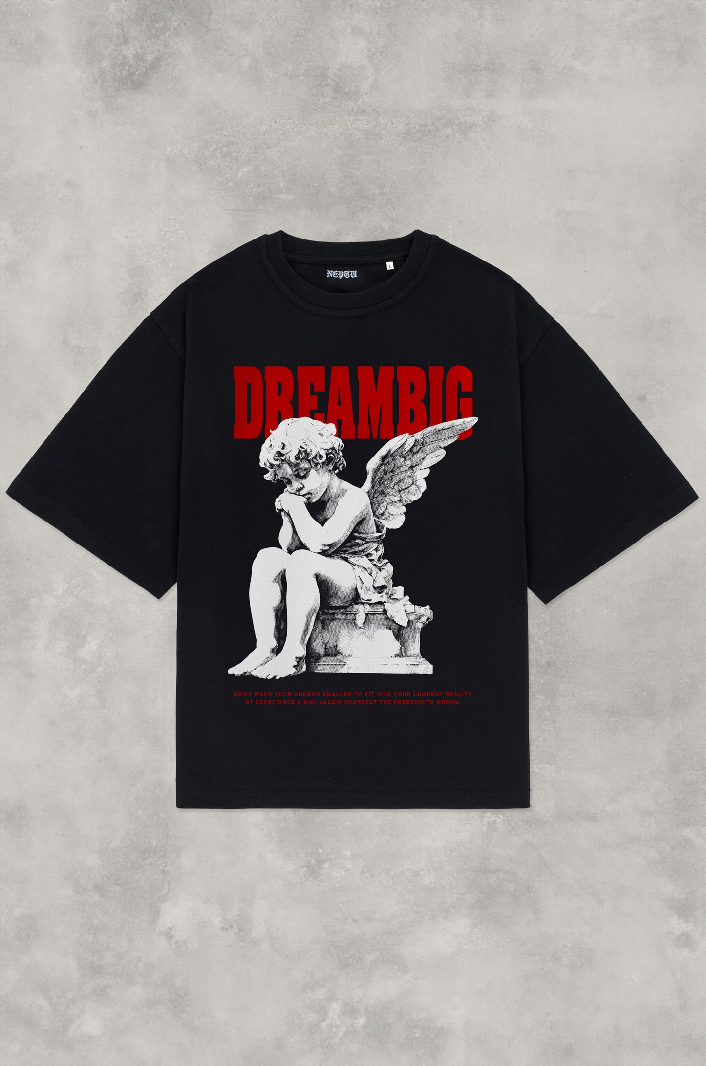 DREAM BIG BLACK TEE